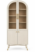 Vitrina de almacenamiento con formas arqueadas, blanco